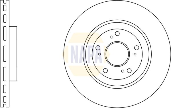 NAPA Brake Disc Set Vented
