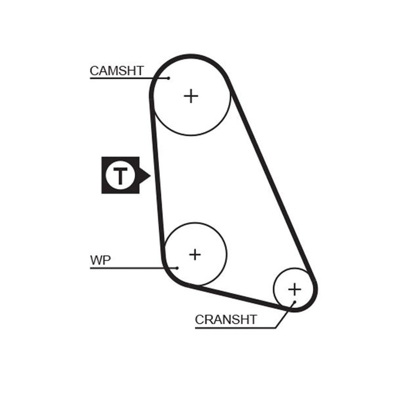 Gates Timing Belt Cambelt 107 Teeth 5135