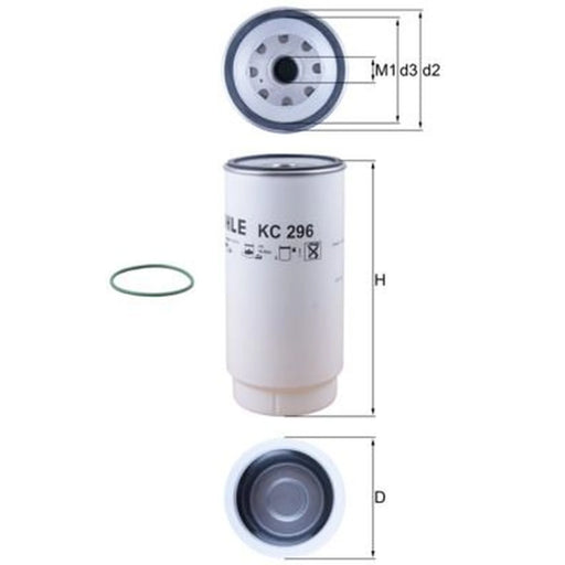 Mahle Fuel Filter Element KC 296D