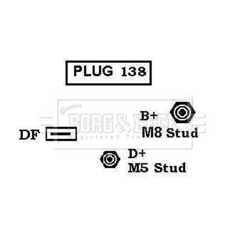 Borg & Beck Car Alternator 12V BBA2345