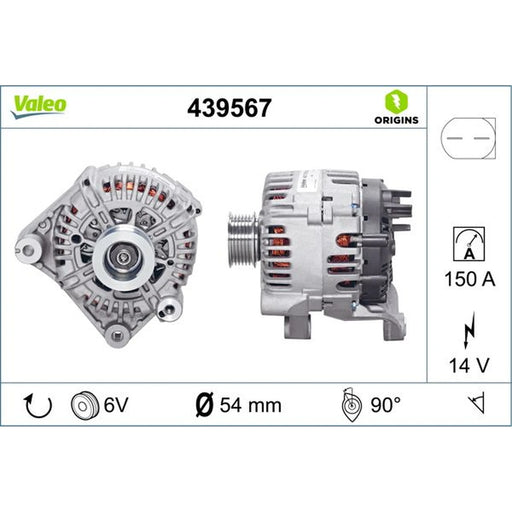 Valeo Car Alternator 12V 439567