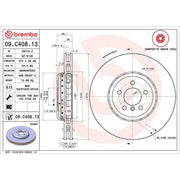 Brembo 2 x Aluminium Front Brake Disc Hub Brake Discs 09.C407.13
