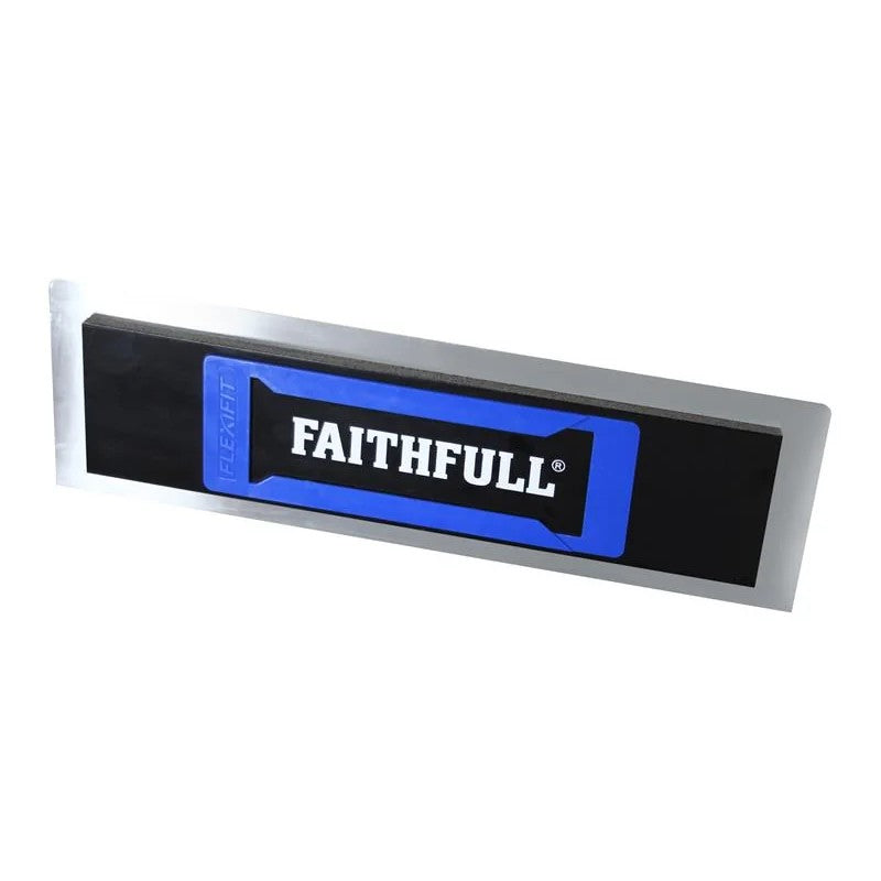 Faithfull Stainless Steel Flexifit Trowel with Foam 18in - FAIPFLEX18S