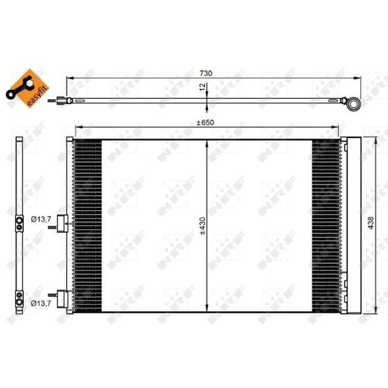 NRF Air Conditioning Condenser 350206