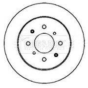 Borg & Beck 2 x Solid Rear Brake Discs BBD4398