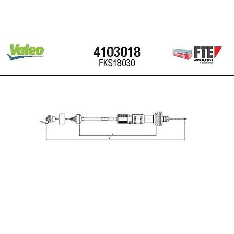 Valeo Clutch Control Cable Pull 4103018