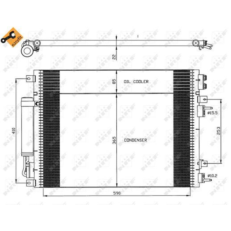 NRF Air Conditioning Condenser 35626