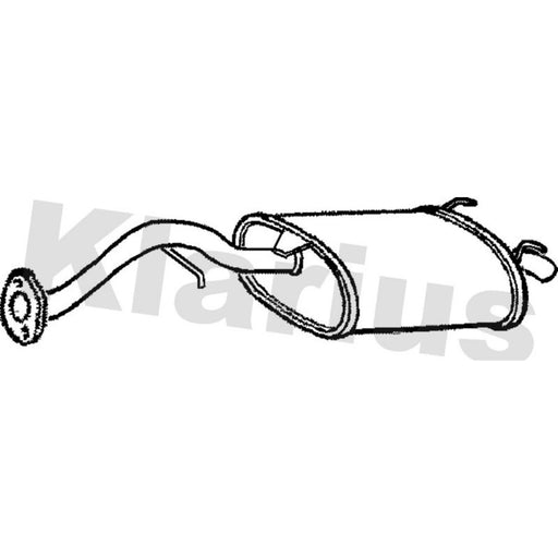 Klarius Box With Tail Pipe Rear RR255V