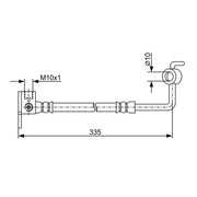 Bosch Brake Hydraulic Hose Line Rear Right 1 987 481 970