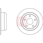 Apec 2 x Solid Rear Brake Discs DSK2180