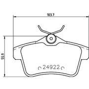 DON Rear Brake Pad Set PCP1188