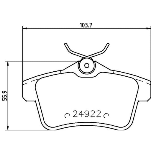 DON Rear Brake Pad Set PCP1188