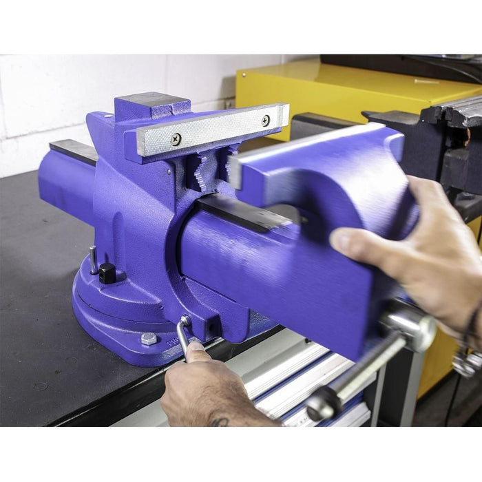 Sealey Vice 200mm Quick Action Swivel Base Cast Iron QAV200 Sealey  - Town Parts