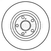 Borg & Beck 2 x Vented Front Brake Discs BBD5893S