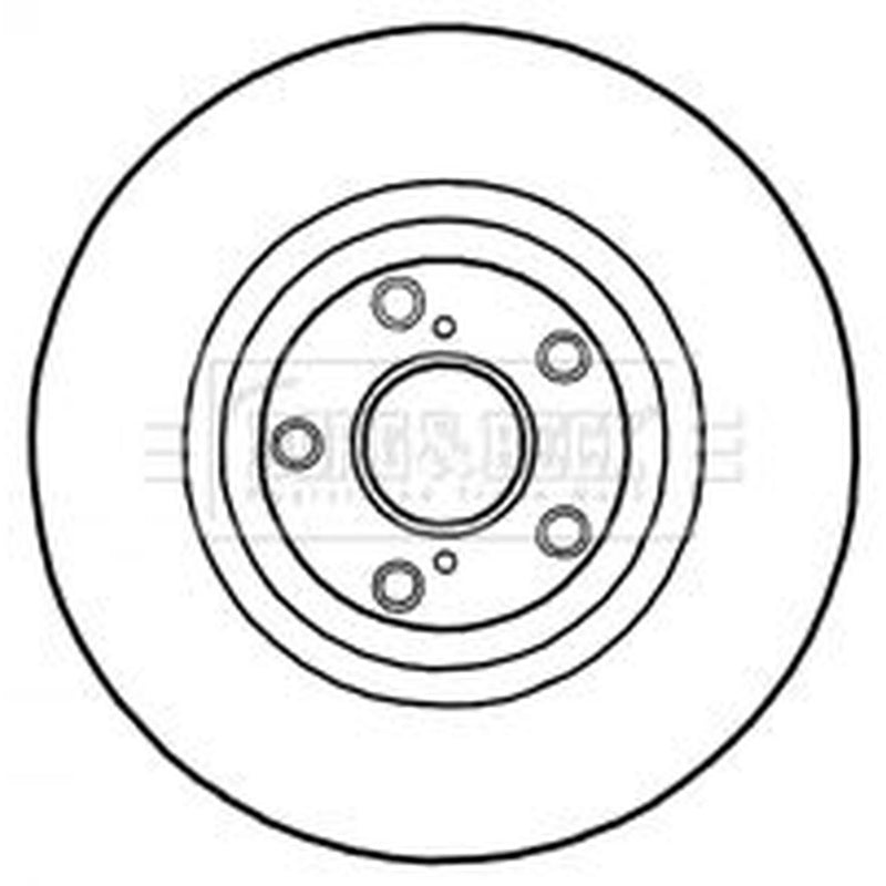 Borg & Beck 2 x Vented Front Brake Discs BBD5893S