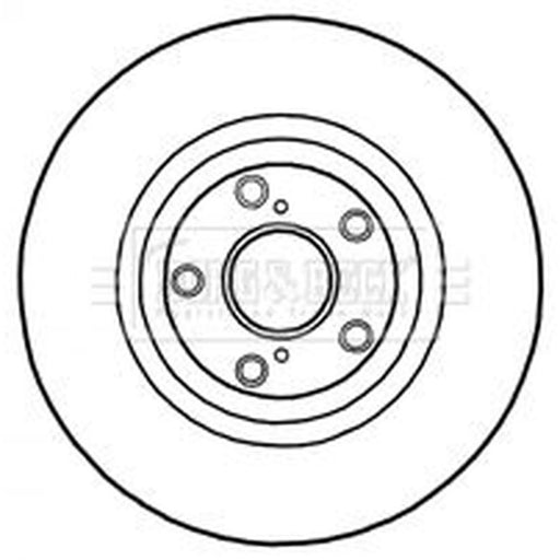 Borg & Beck 2 x Vented Front Brake Discs BBD5893S
