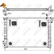 NRF Engine Radiator 53808