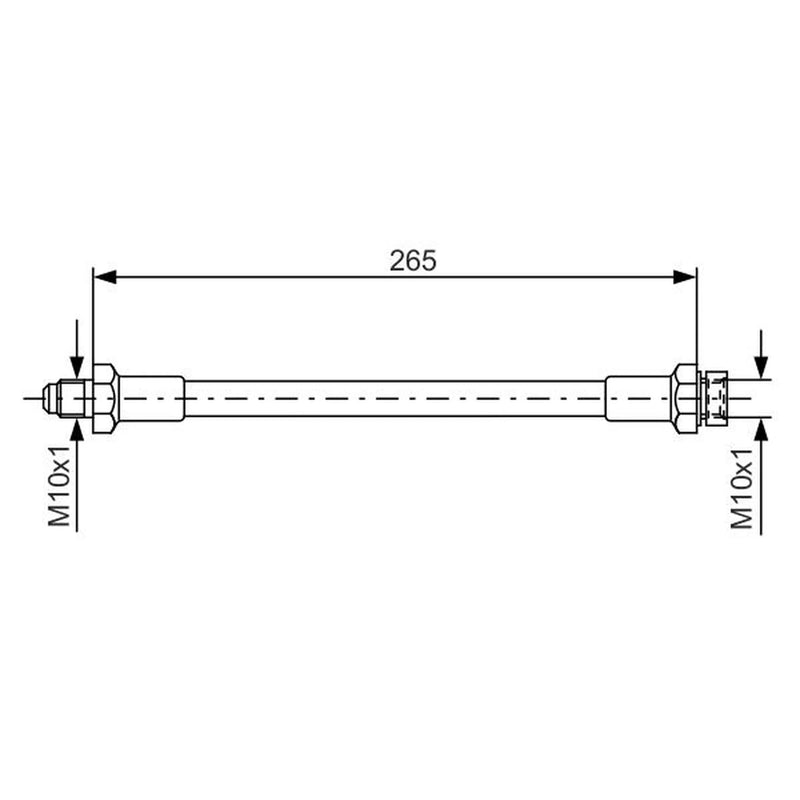 Bosch Brake Hydraulic Hose Line inner 1 987 476 244