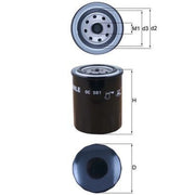 Mahle Engine Oil Filter OC 581