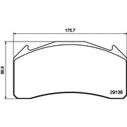 DON Front Brake Pad Set CVP038K
