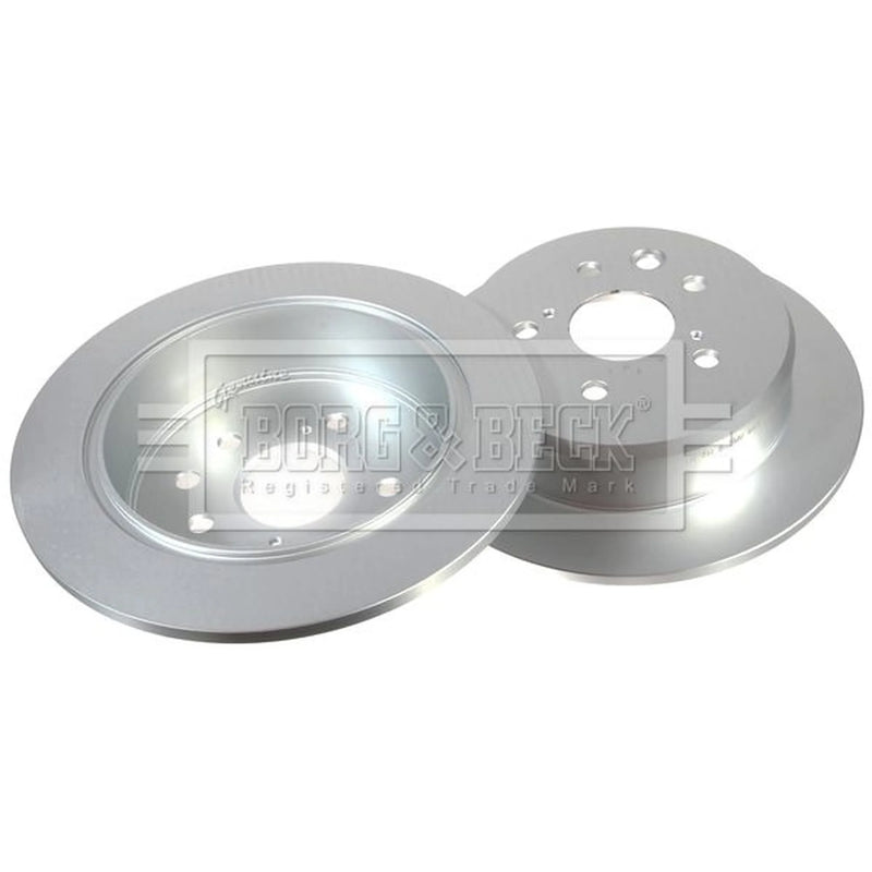 Borg & Beck 2 x Solid Rear Brake Discs BBD4714