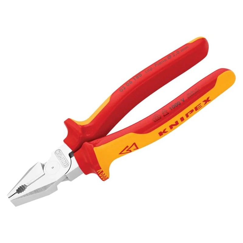 KNIPEX 02 06 180 VDE High Leverage Combination Pliers 180mm - 02 06 180 SB
