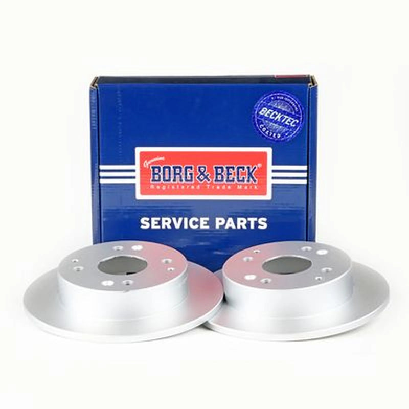Borg & Beck 2 x Solid Rear Brake Discs BBD5071