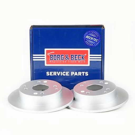 Borg & Beck 2 x Solid Rear Brake Discs BBD5071