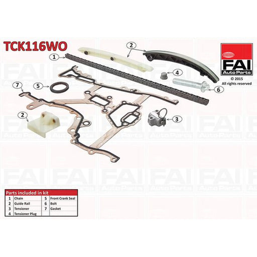 FAI 9 x Timing Chain Kit Set 130 Links TCK116WO