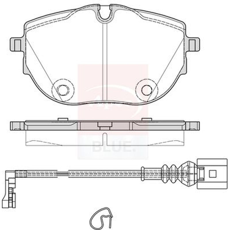 Apec Front Brake Pad Set PD4053