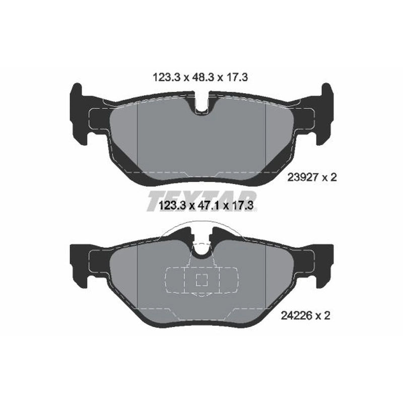 Textar Rear Brake Pad Set 2392701