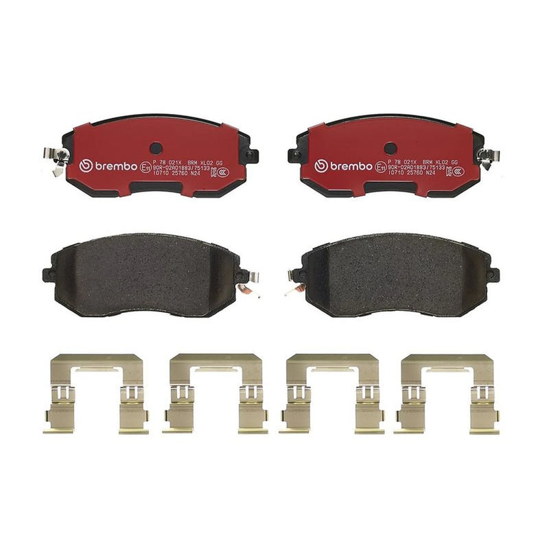 Brembo 4 x Front Brake Pad Set P78021X