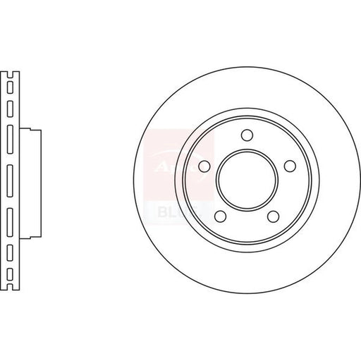 Apec 2 x Vented Front Brake Discs SDK6802
