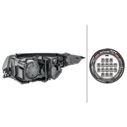 Hella Headlight Headlamp HB3 Right 1LL 354 806-121