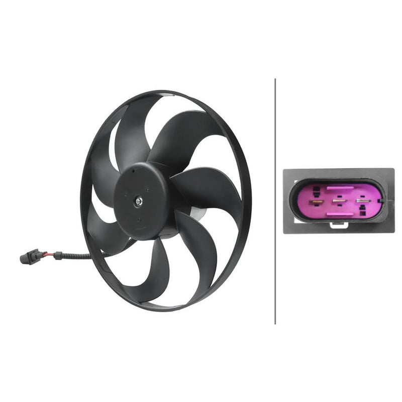 Hella Engine Cooling Fan Left 8EW 366 420-081