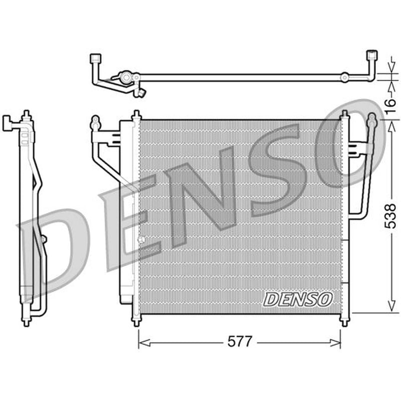 Denso Air Conditioning Condenser DCN46017