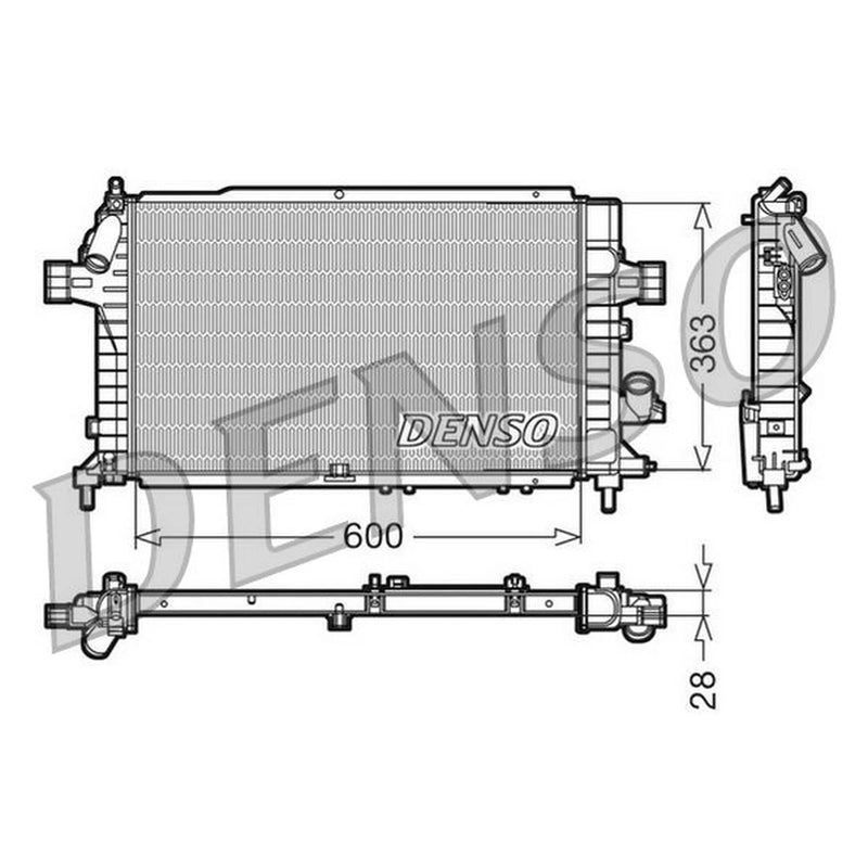 Denso Engine Radiator DRM20104