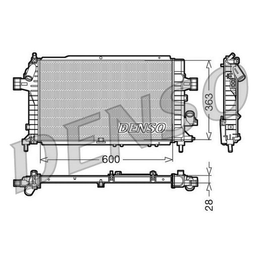 Denso Engine Radiator DRM20104
