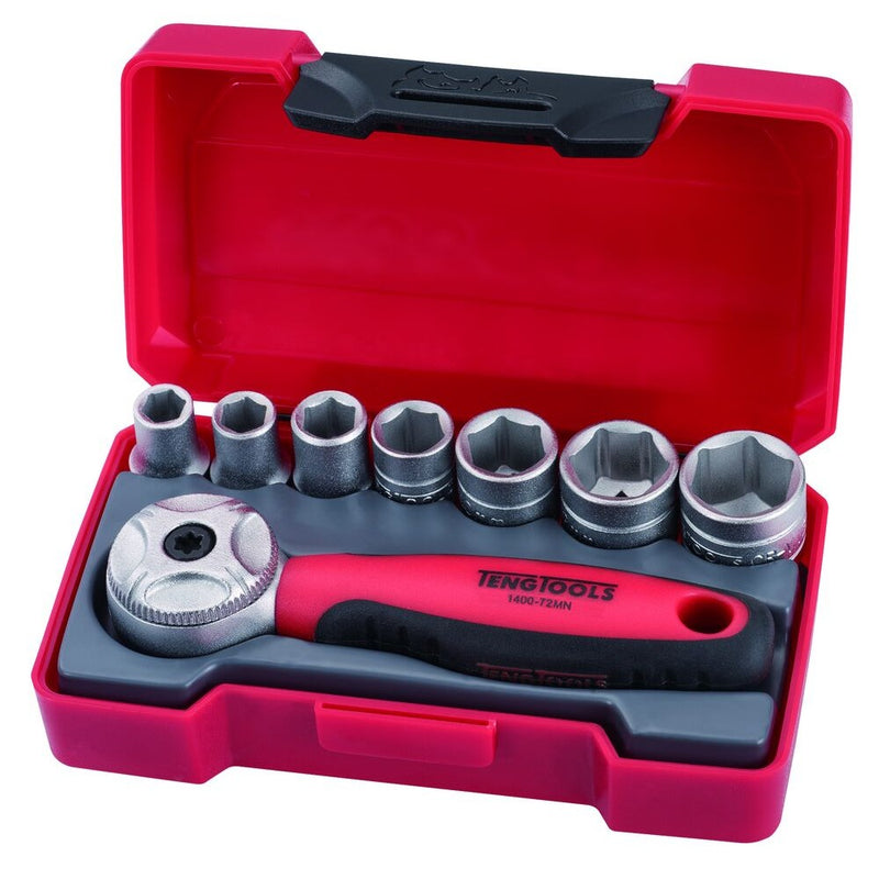 Teng Tools Socket Set 1/4" Drive 8 Pieces CrV