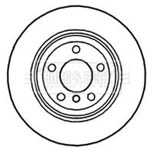 Borg & Beck 2 x Vented Rear Brake Discs BBD4726