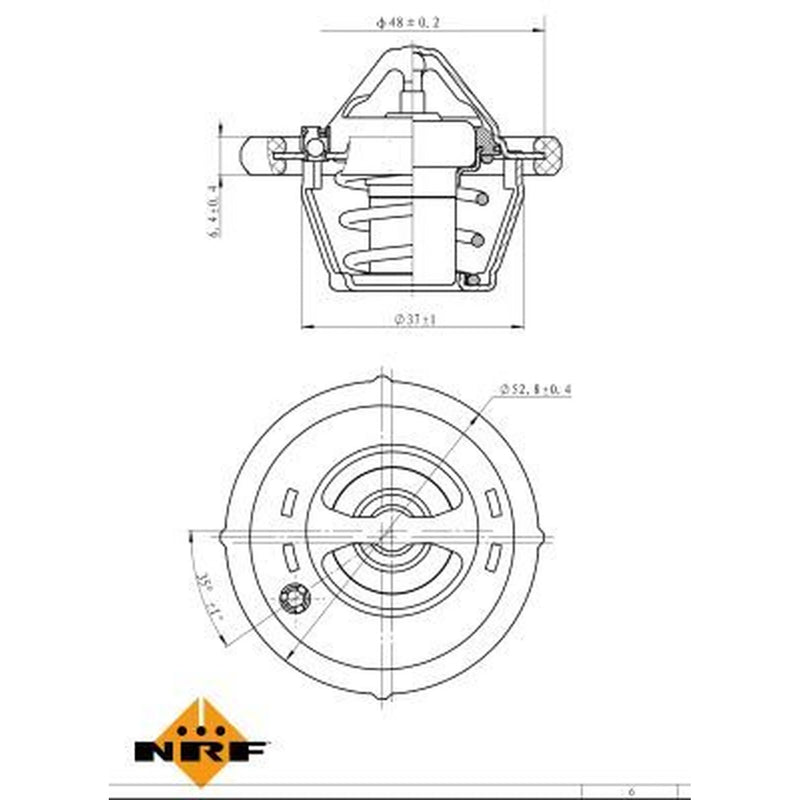 NRF Thermostat,Coolant 725182