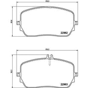 Mintex Front Brake Pad Set MDB4182
