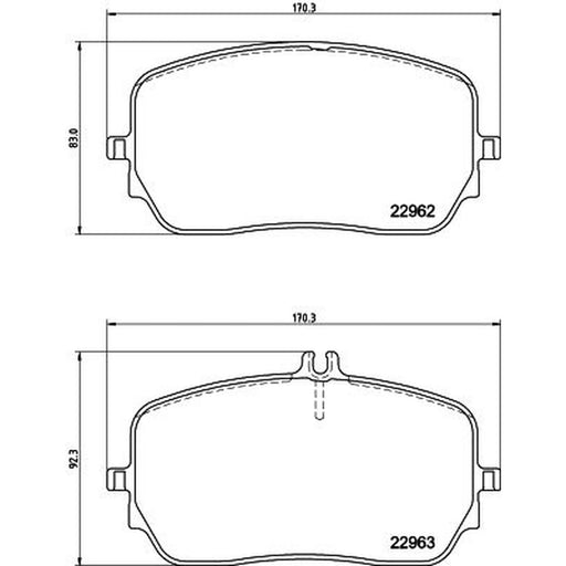 Mintex Front Brake Pad Set MDB4182