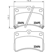 Mintex Front Brake Pad Set MDB1986