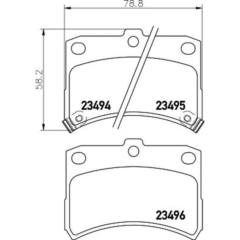 Mintex Front Brake Pad Set MDB1986