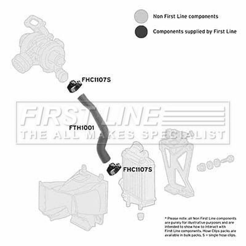 First Line Intercooler Turbo Charge Air Hose FTH1001