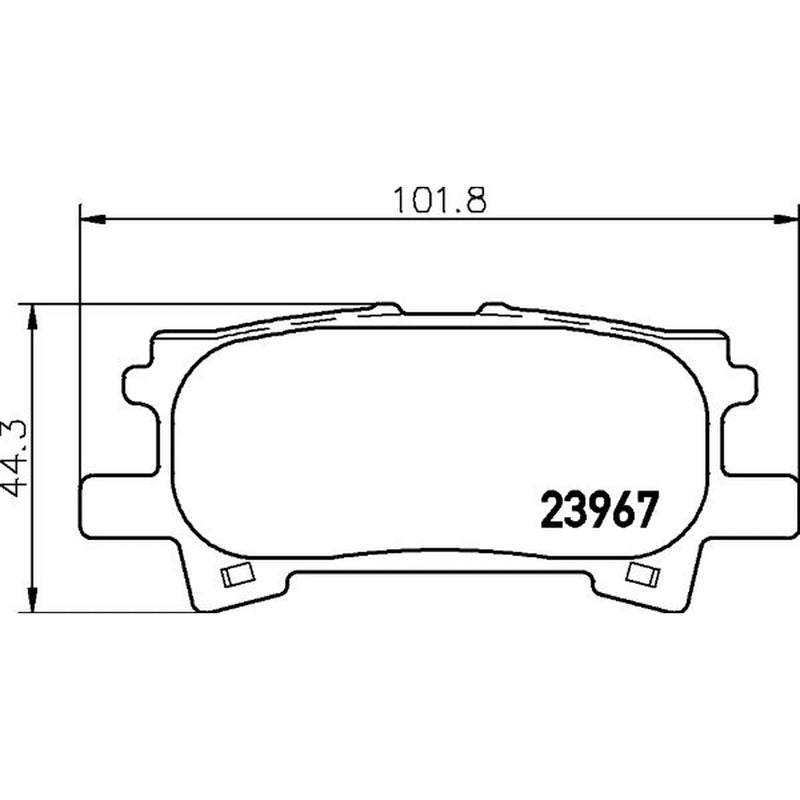 DON Rear Brake Pad Set PCP1298