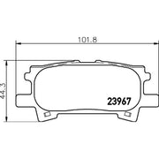 DON Rear Brake Pad Set PCP1298