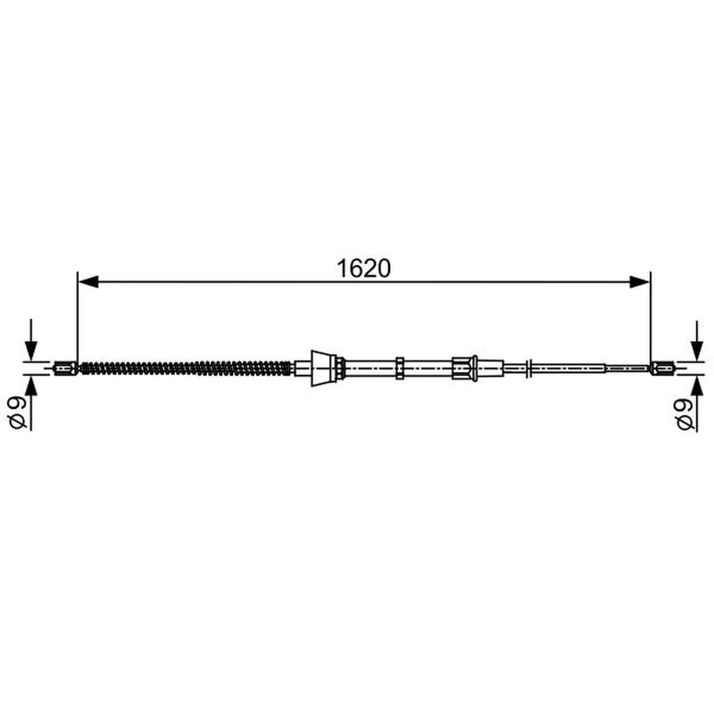 Bosch Handbrake Cable Right Rear 1 987 482 448
