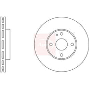 Apec 2 x Vented Front Brake Discs DSK514